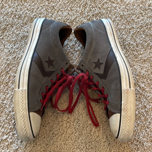 Converse CONS Star Player Grey Suede Sneakers - Picture 2 of 9